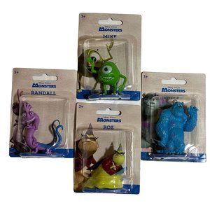 MONSTERS INC 4 Disney Pixar Figurines Toys Cake Toppers Mike Randall Roz Sulley